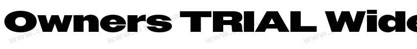 Owners TRIAL Wide字体转换